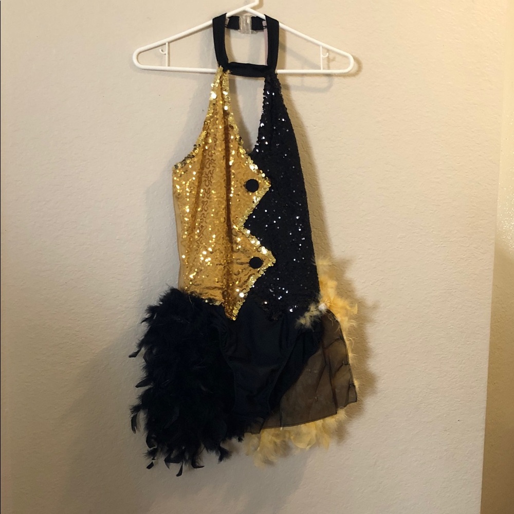 Black and yellow recital costume
